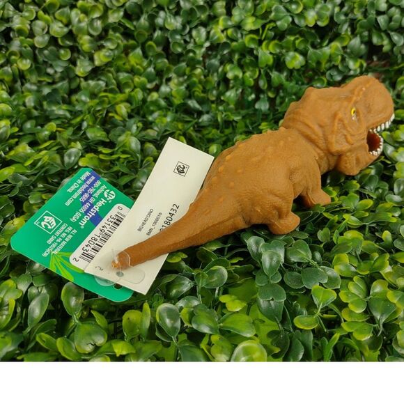 Tyrannosaurus Rex Dinosaur Squishy Toy Figure Squeezable T-Rex Dino Sand Brown - Picture 8 of 15